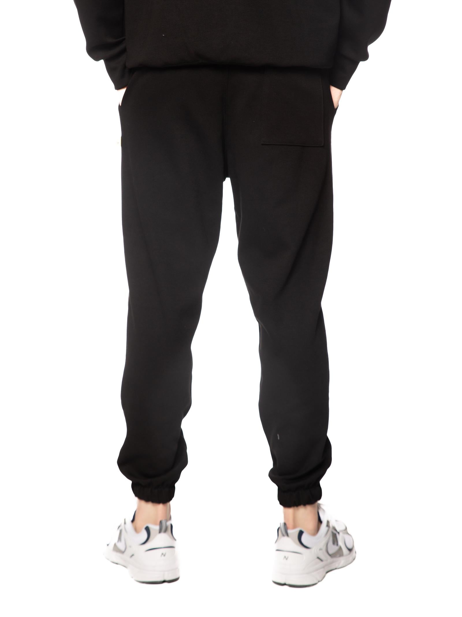 Pantalone Superculture Nero in felpa basic JOG-I NERO SUPERCULTURE 