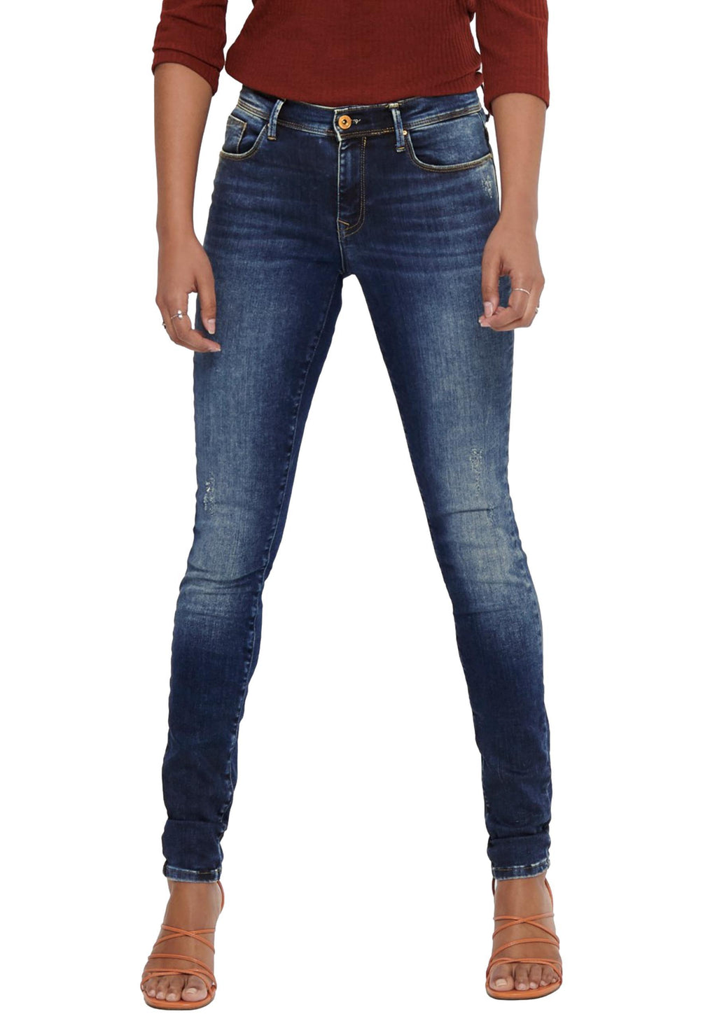Jeans Only Sape Dark Blue Denim Skinny Fit 15159137 /Dark Blue Denim ONLY 