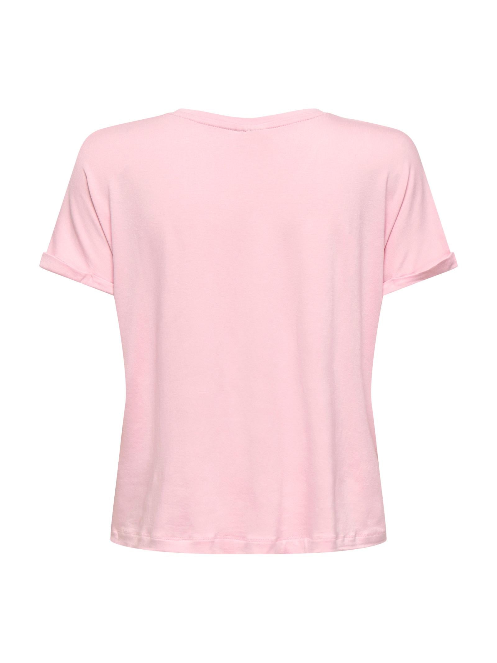 T-shirt JDY Sissy Rosa con scollo a V 15364526 /Fragrant Lilac JDY 