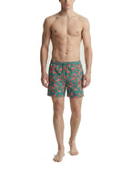 Costume Jack & Jones Maui Verde rosso fantasia 12291426 /Colonial Blue JACK & JONES 