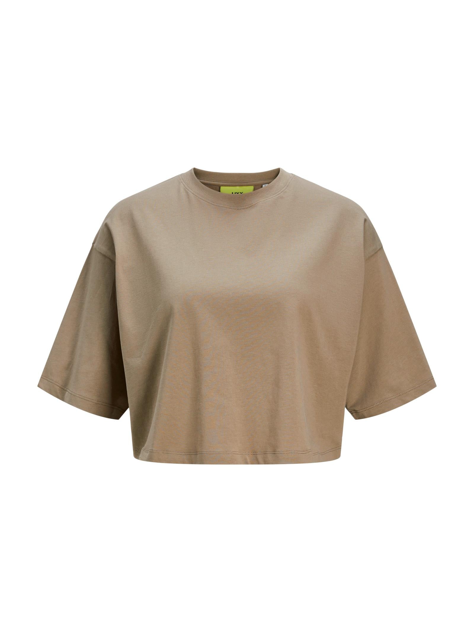 T-shirt JJXX Beige Andrea cropped 12270673 /Brindle JJXX 
