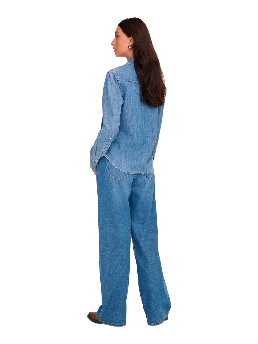 Camicia Only Charlize in denim Slim fit 15364777 /Medium Blue Denim ONLY 