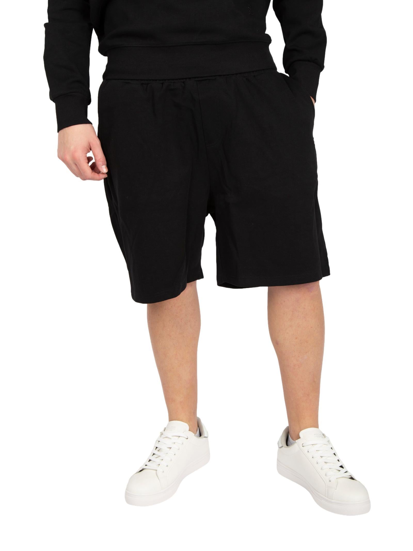 Bermuda Gianni Lupo Nero basic in felpa GL2127F BLACK GIANNI LUPO 