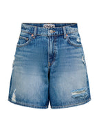Shorts Only Medium Blue Milton strappi 15376164 /Medium Blue Denim ONLY 