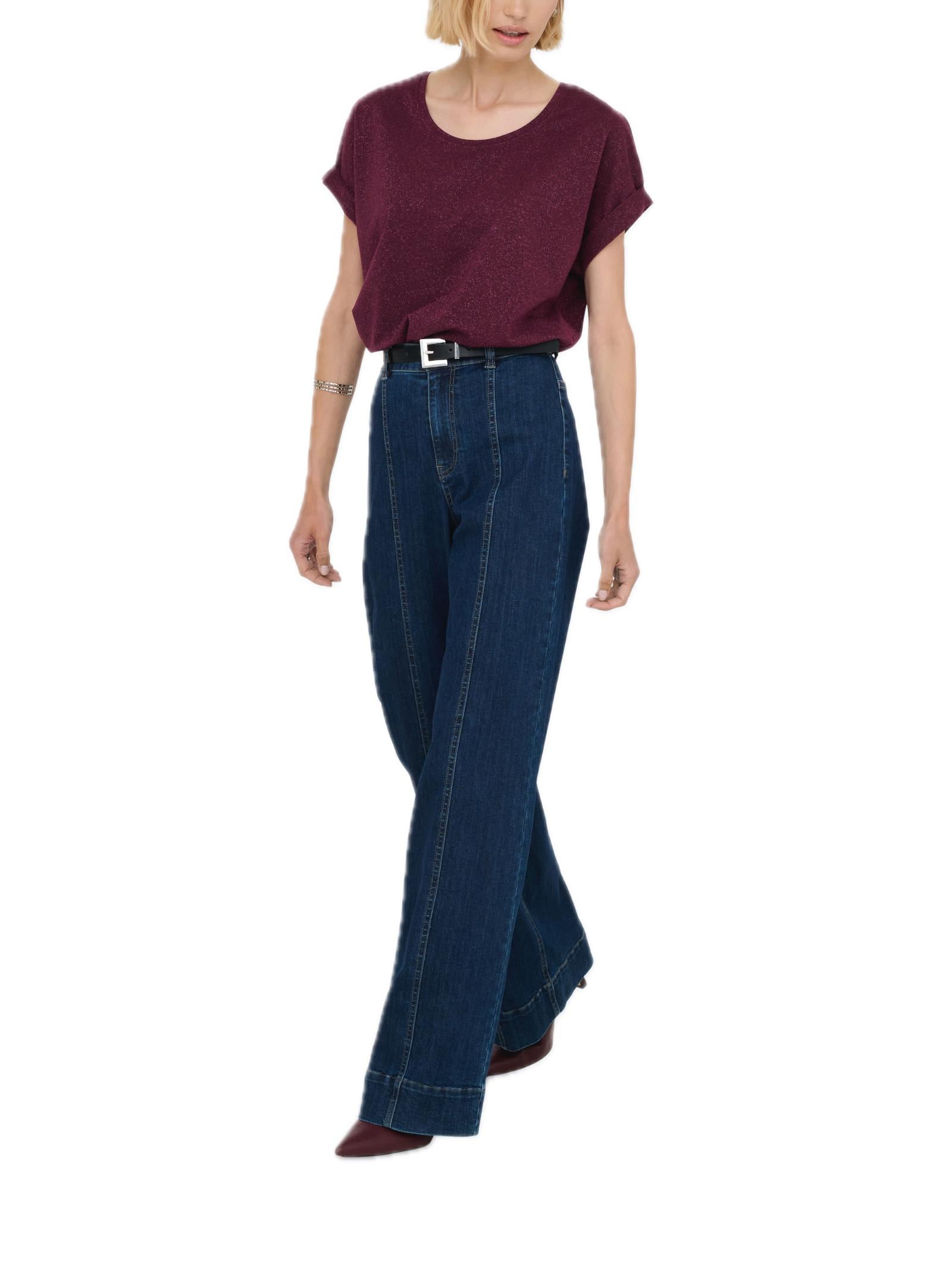 T-shirt Only Moster Bordeaux manica corta 15356991 /Chocolate Truffle ONLY 