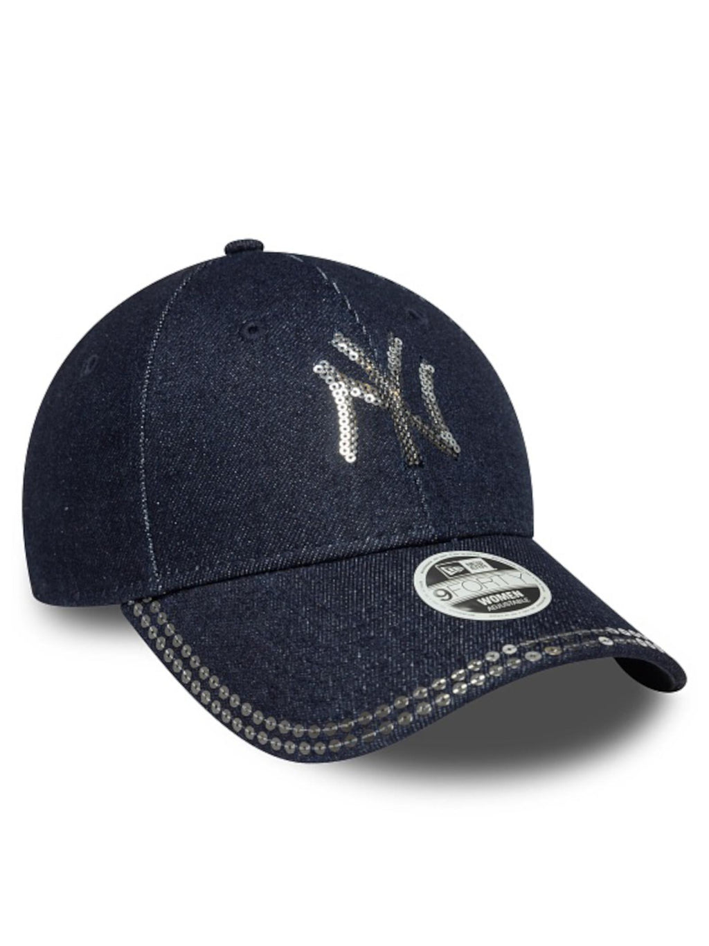 Berretto New Era Sequin Denim 9FORTY Blue Denim 60758945 PAB NEW ERA 