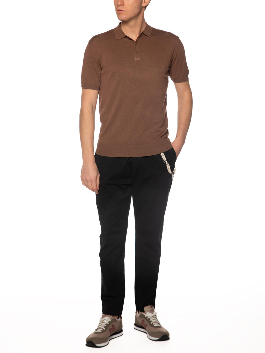 Polo Gianni Lupo Tabacco in maglia GL511S TOBACCO GIANNI LUPO 