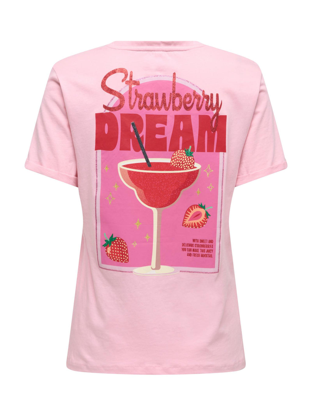 T-shirt ONLY Kita Rosa manica corta 15291465 /Romance Rose ONLY 