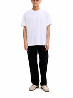 T-shirt Jack & Jones Barron Bianca oversize 12298906 /White JACK & JONES 