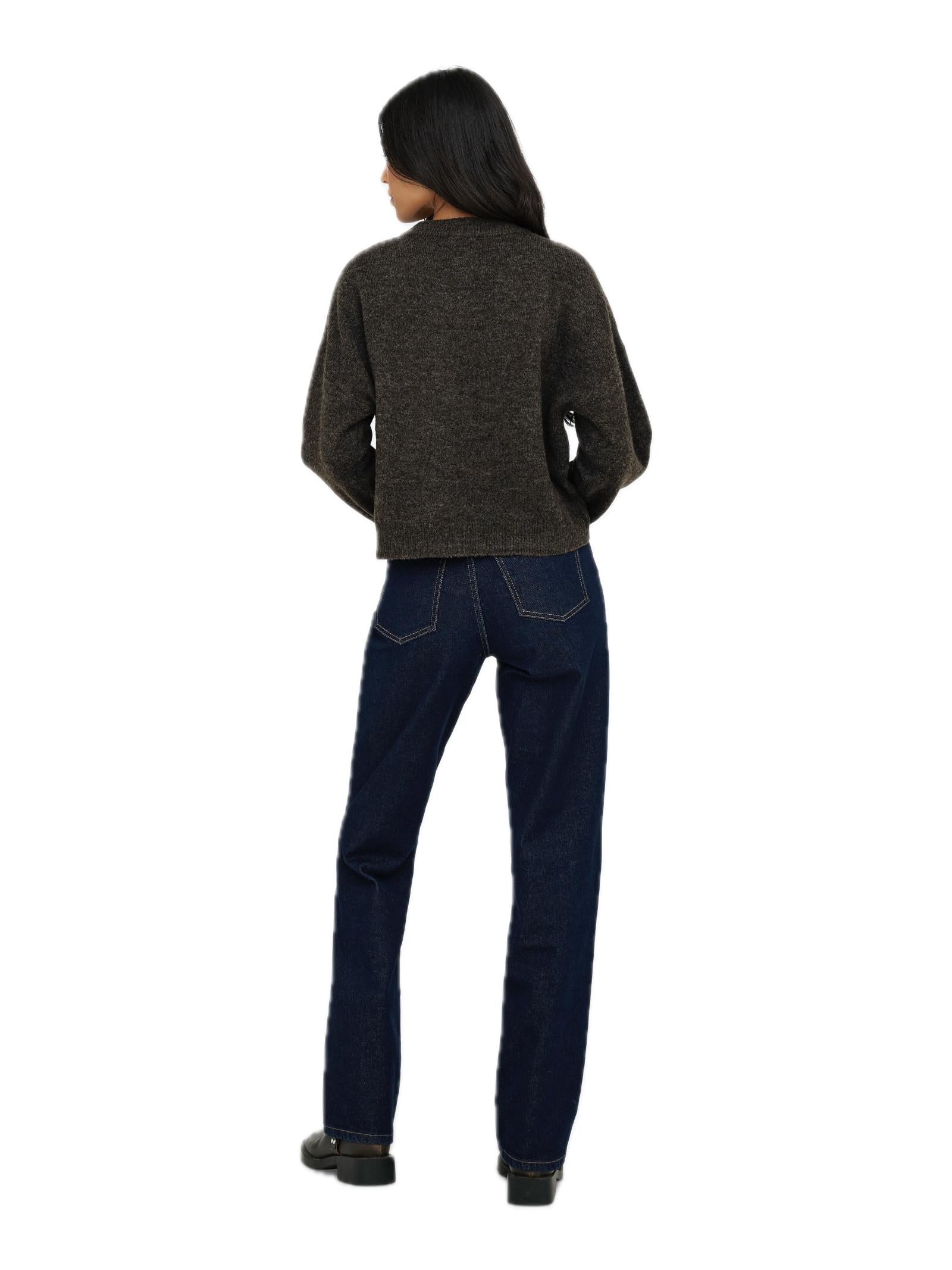 Cardigan Jacqueline De Yong Debbie Marrone girocollo 15355480 /Slate Black JDY 