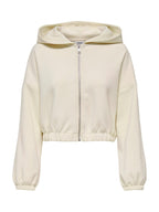Felpa Only Scarlett Panna con zip 15346449 /Birch ONLY 
