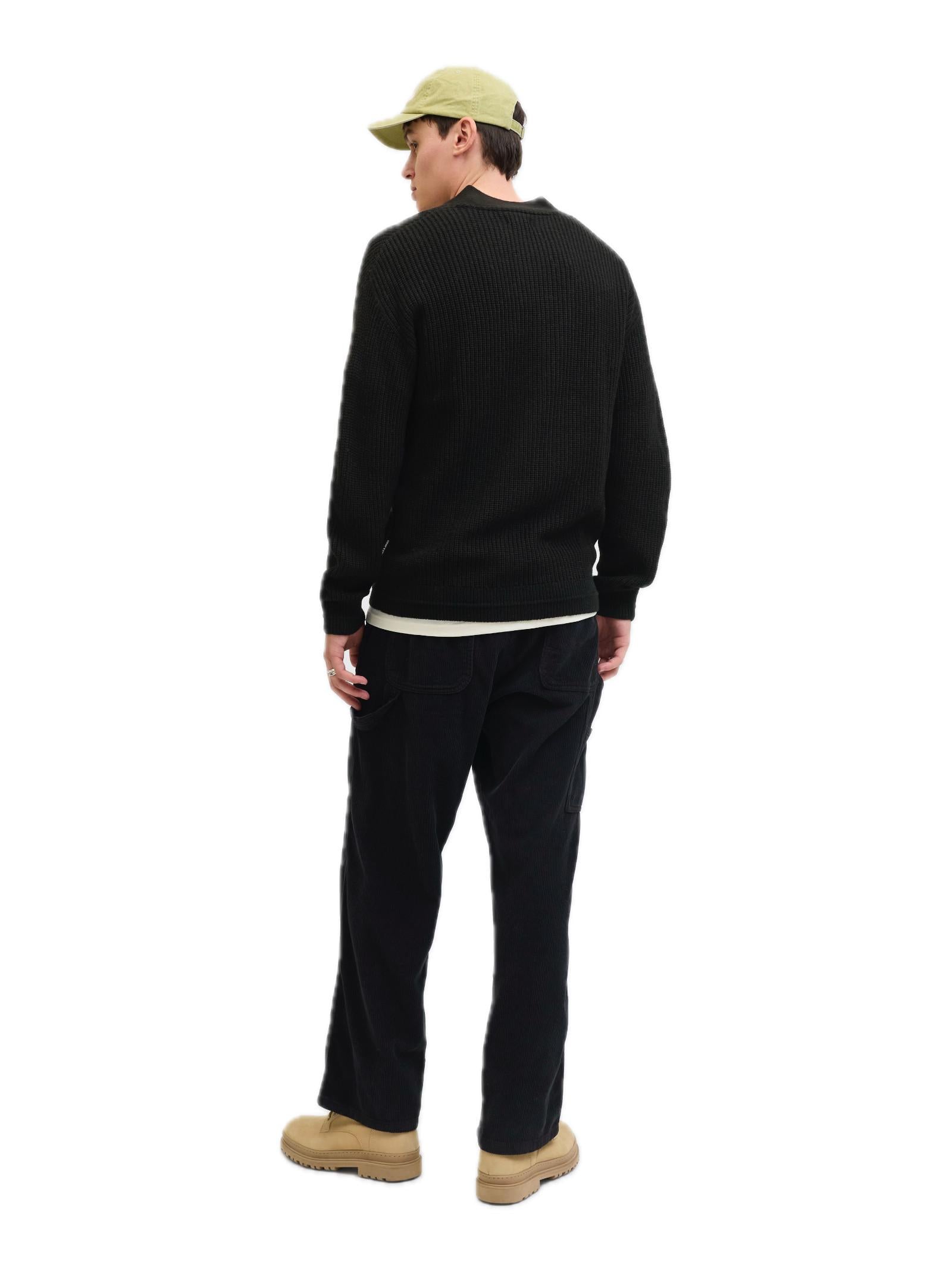 Cardigan in maglia Jack & Jones Connor Nero bottoni 12278960 /Black JACK & JONES 