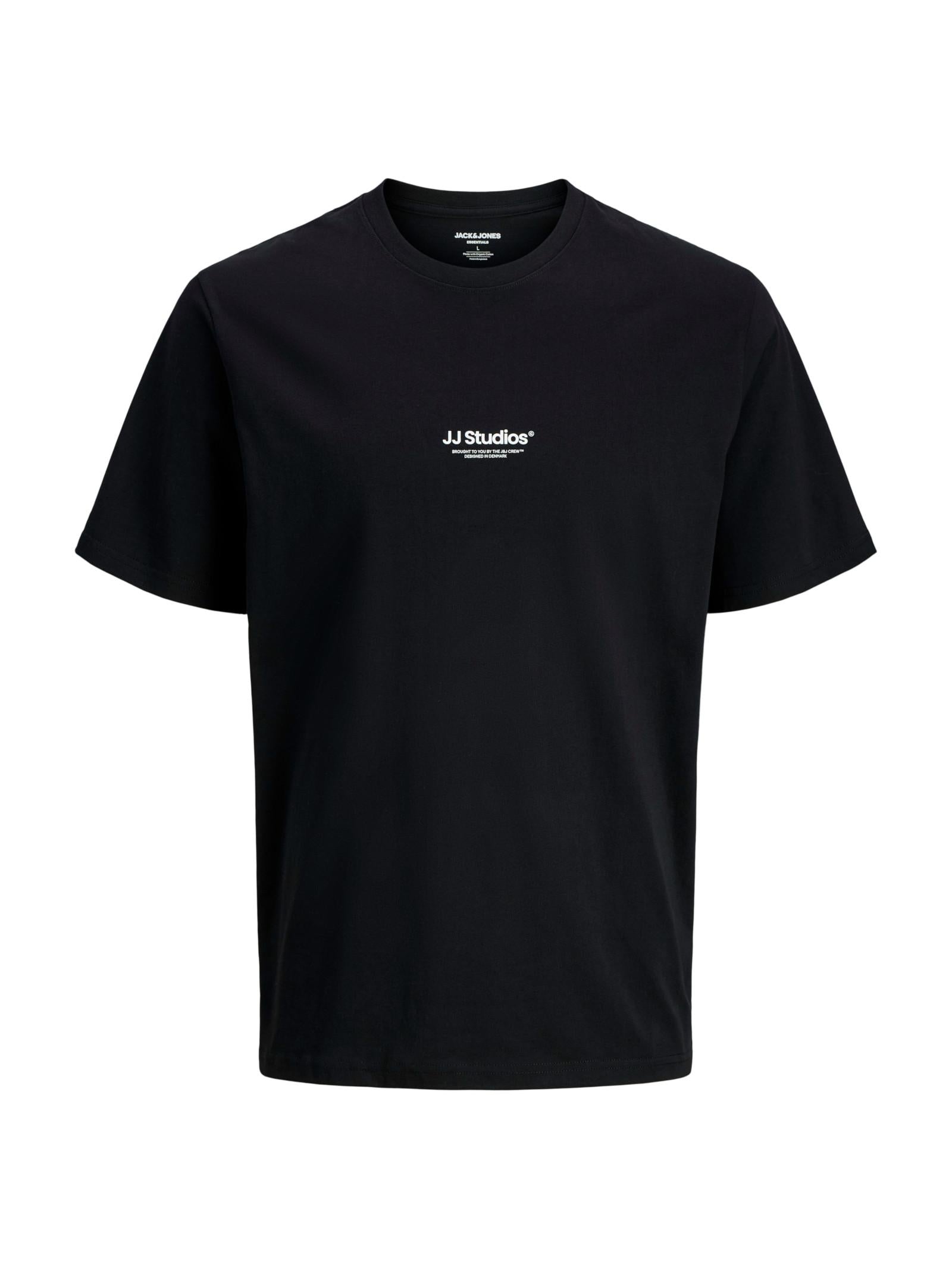 T-shirt Jack & Jones Soho Nero con mino logo gommato 12278787 /Black JACK & JONES 