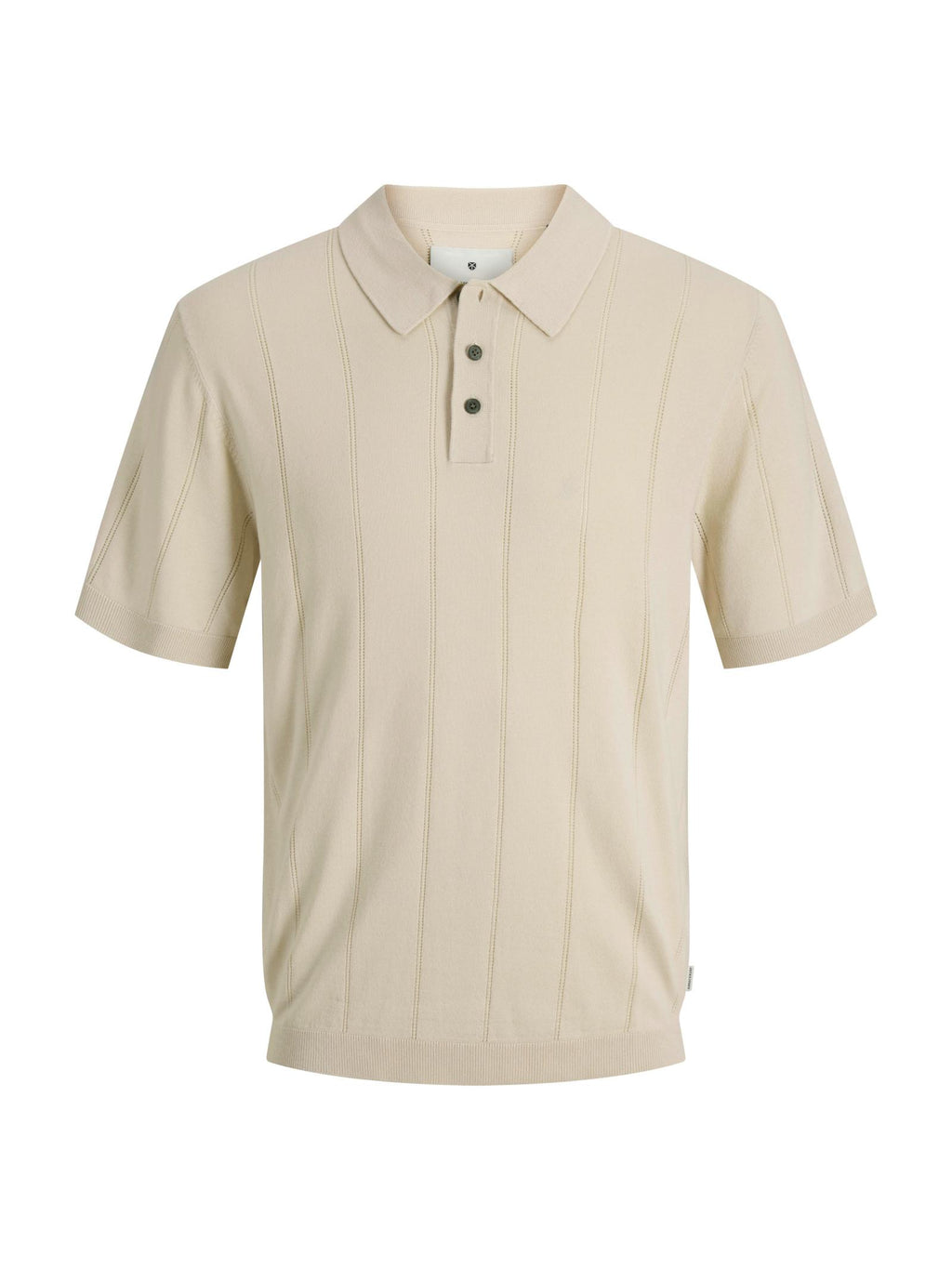 Polo Jack & Jones William Beige in maglia 12291042 /Ancient Scroll JACK & JONES 