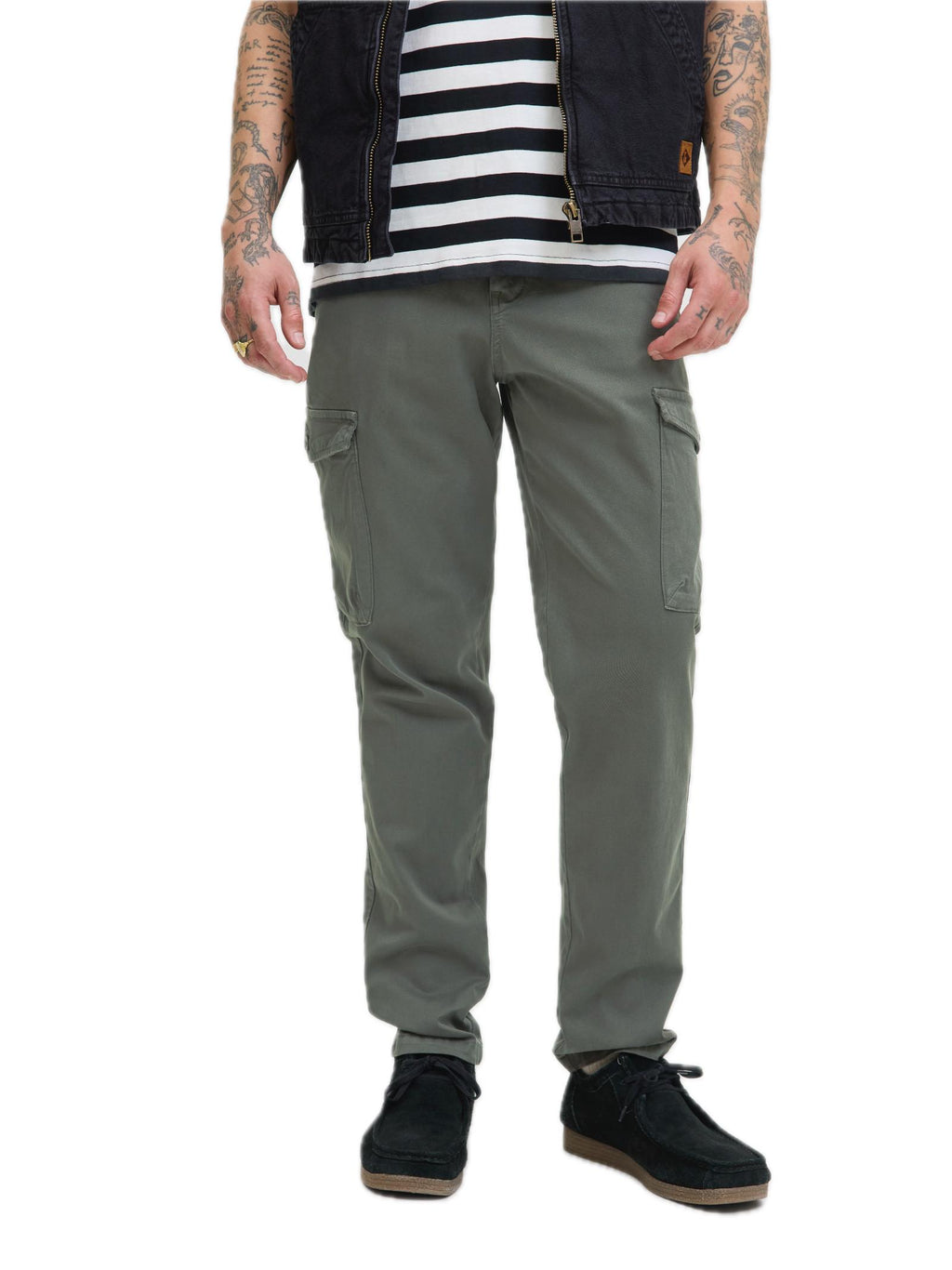 Cargo Jack & Jones Stace Verde con tasconi 12282388 /Beluga JACK & JONES 