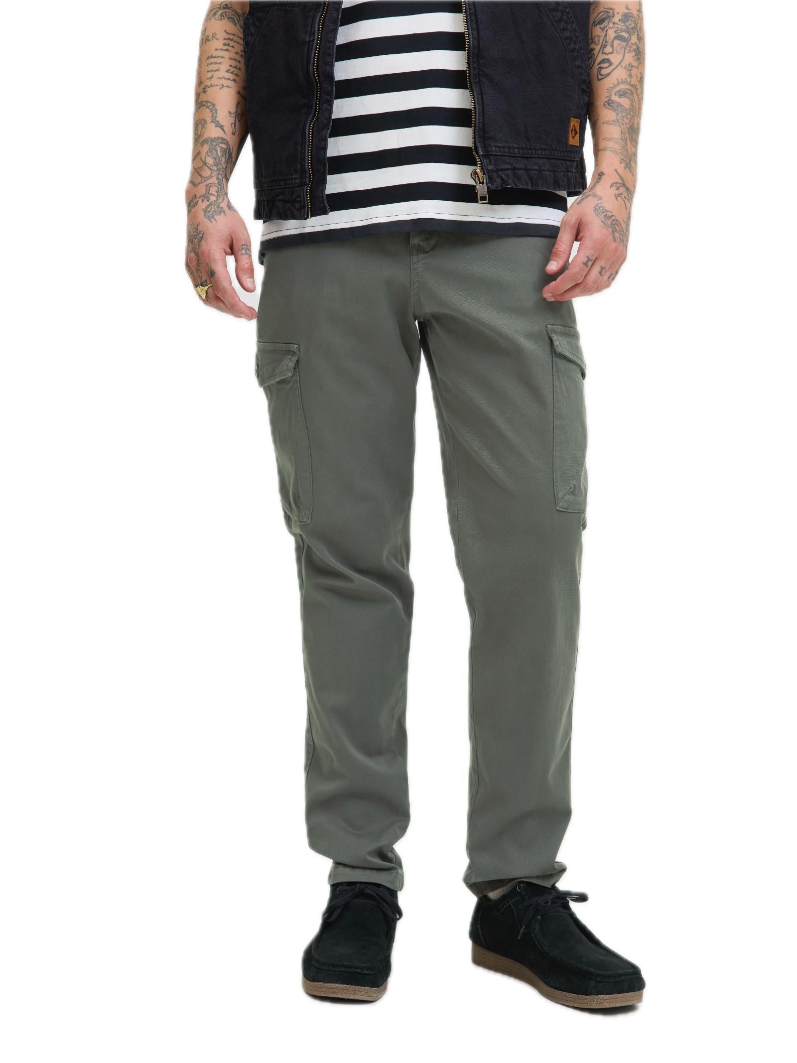 Cargo Jack & Jones Stace Verde con tasconi 12282388 /Beluga JACK & JONES 