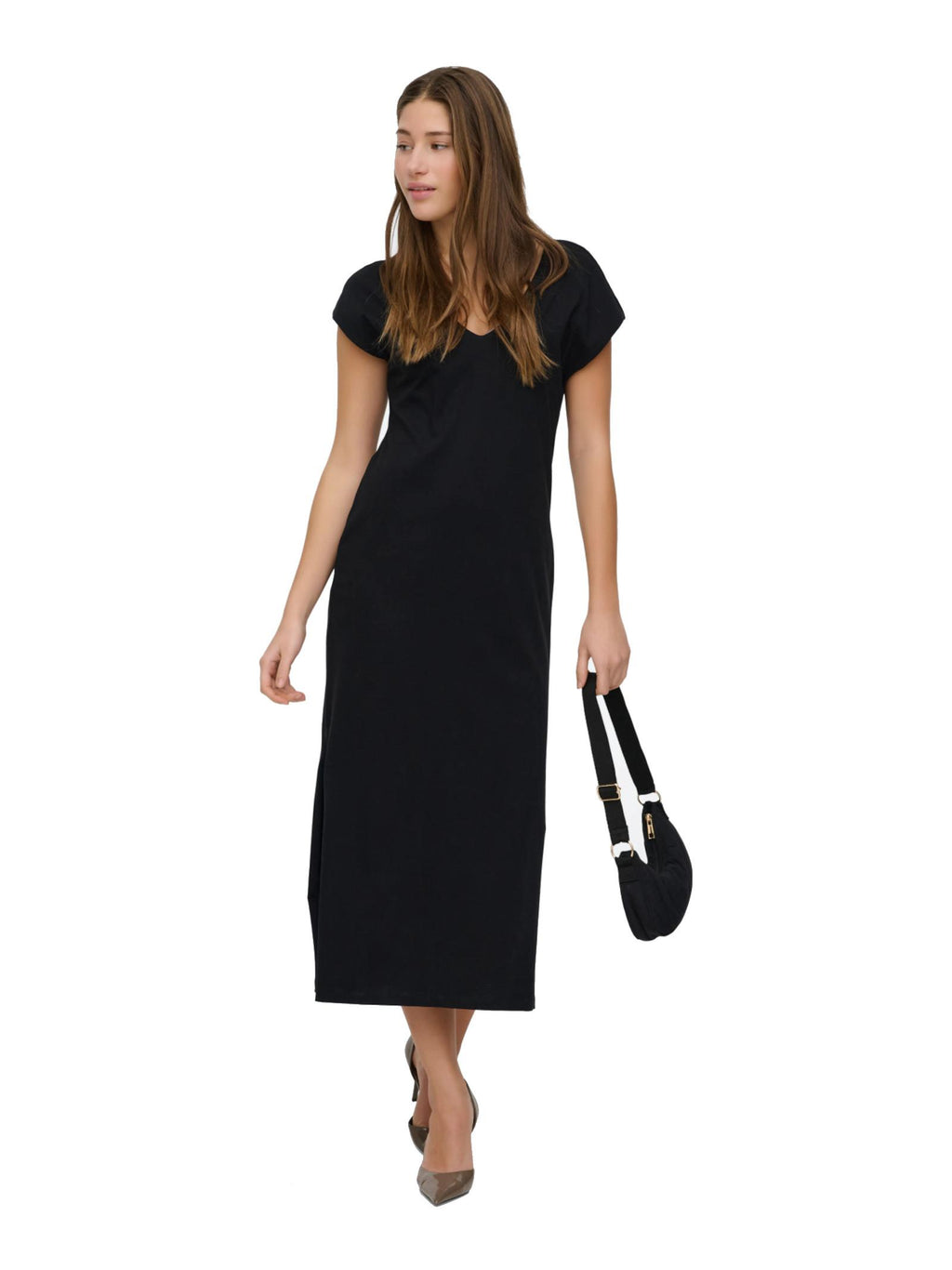 Abito Only Mara Nero scollo a V 15357675 /Black ONLY 