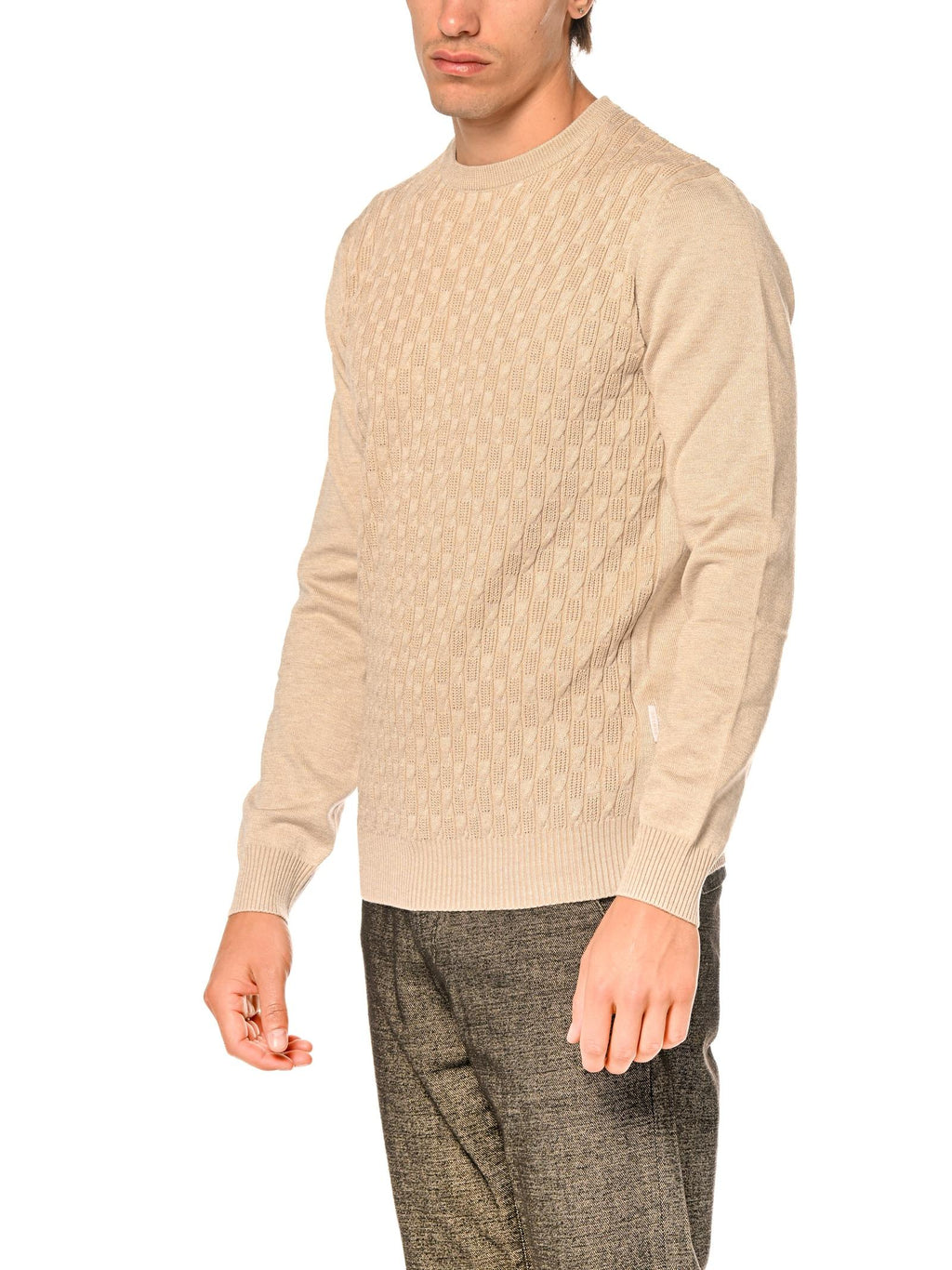 Maglia Seinse Beige lavorata MI3077 BEIGE SEINSE 