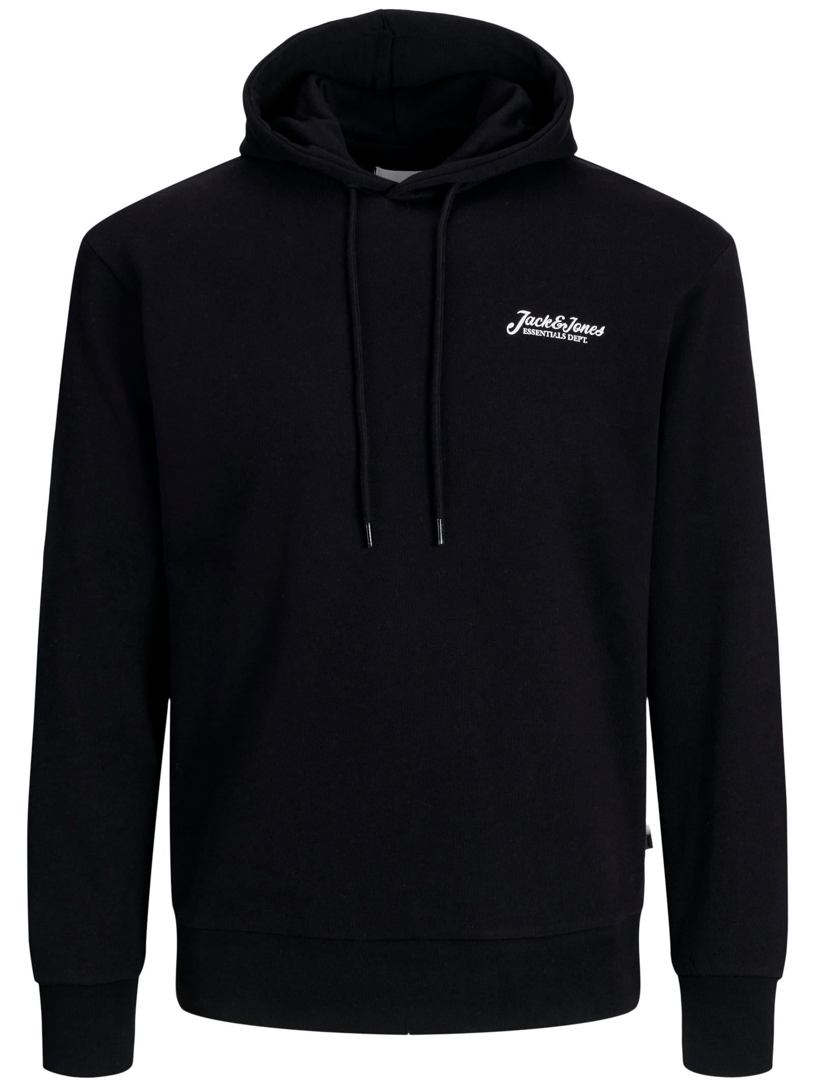 Felpa Jack & Jones Nero con logo 12268436 /Black JACK & JONES 