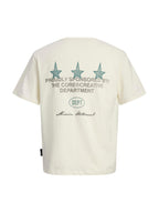 T-shirt Jack & Jones Crema Dust stampa 12292994 /Sweet Corn JACK & JONES 