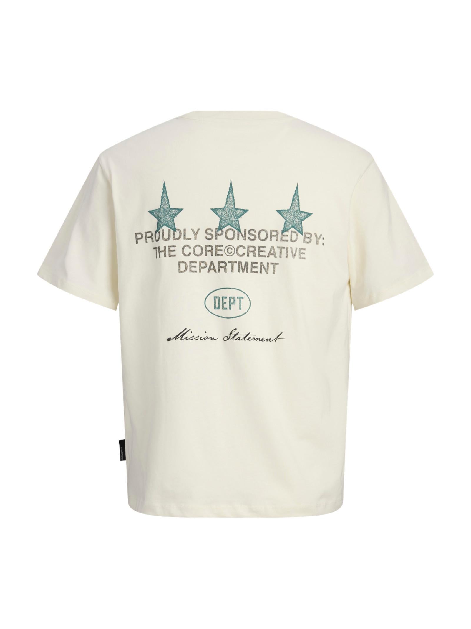T-shirt Jack & Jones Crema Dust stampa 12292994 /Sweet Corn JACK & JONES 