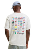 T-shirt Jack & Jones Bianco Legacy loghi 12298480 /Cloud Dancer JACK & JONES 