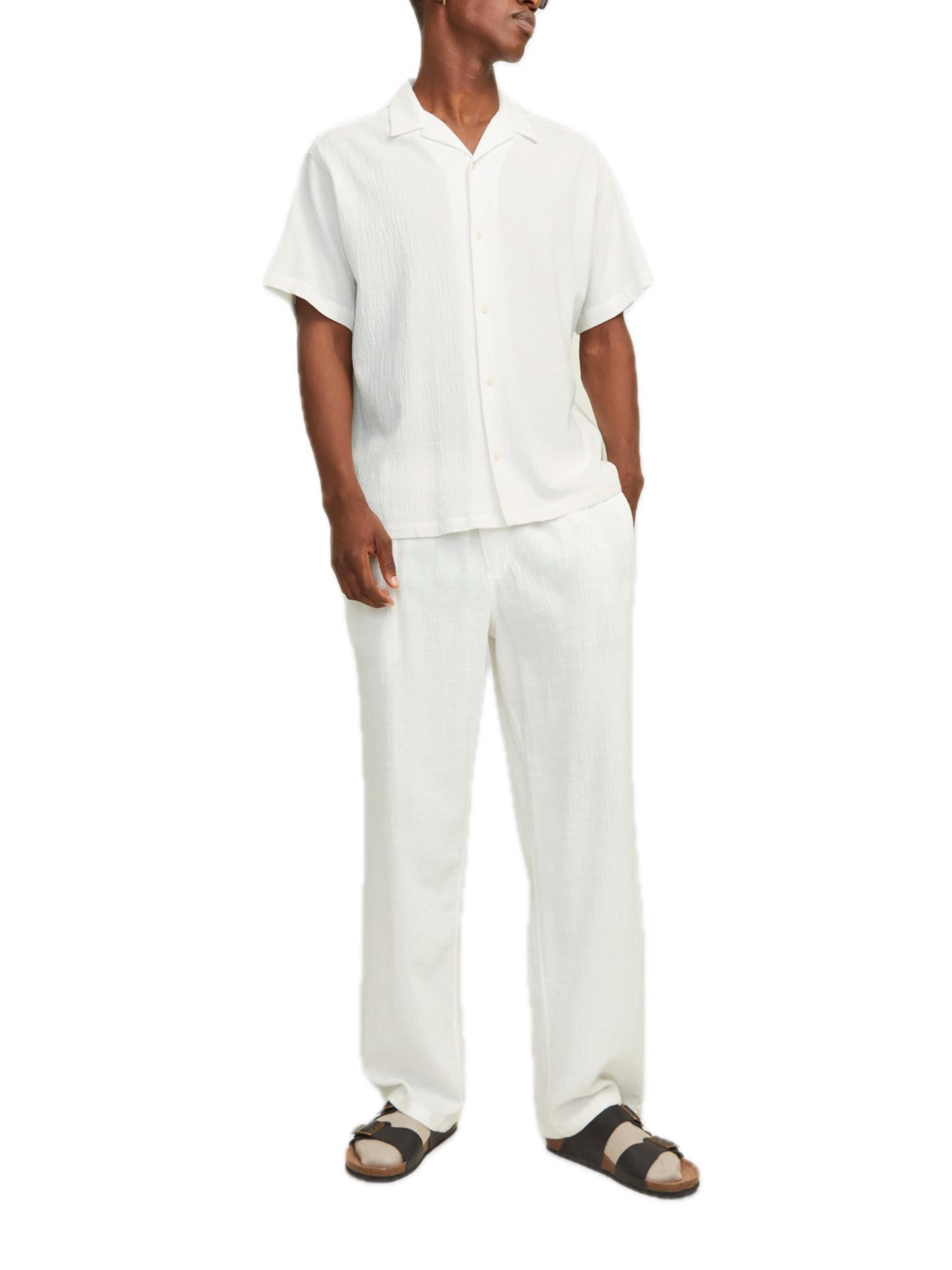 Camicia Jack & Jones Bianco Luke relaxed 12255781 /Cloud Dancer JACK & JONES 