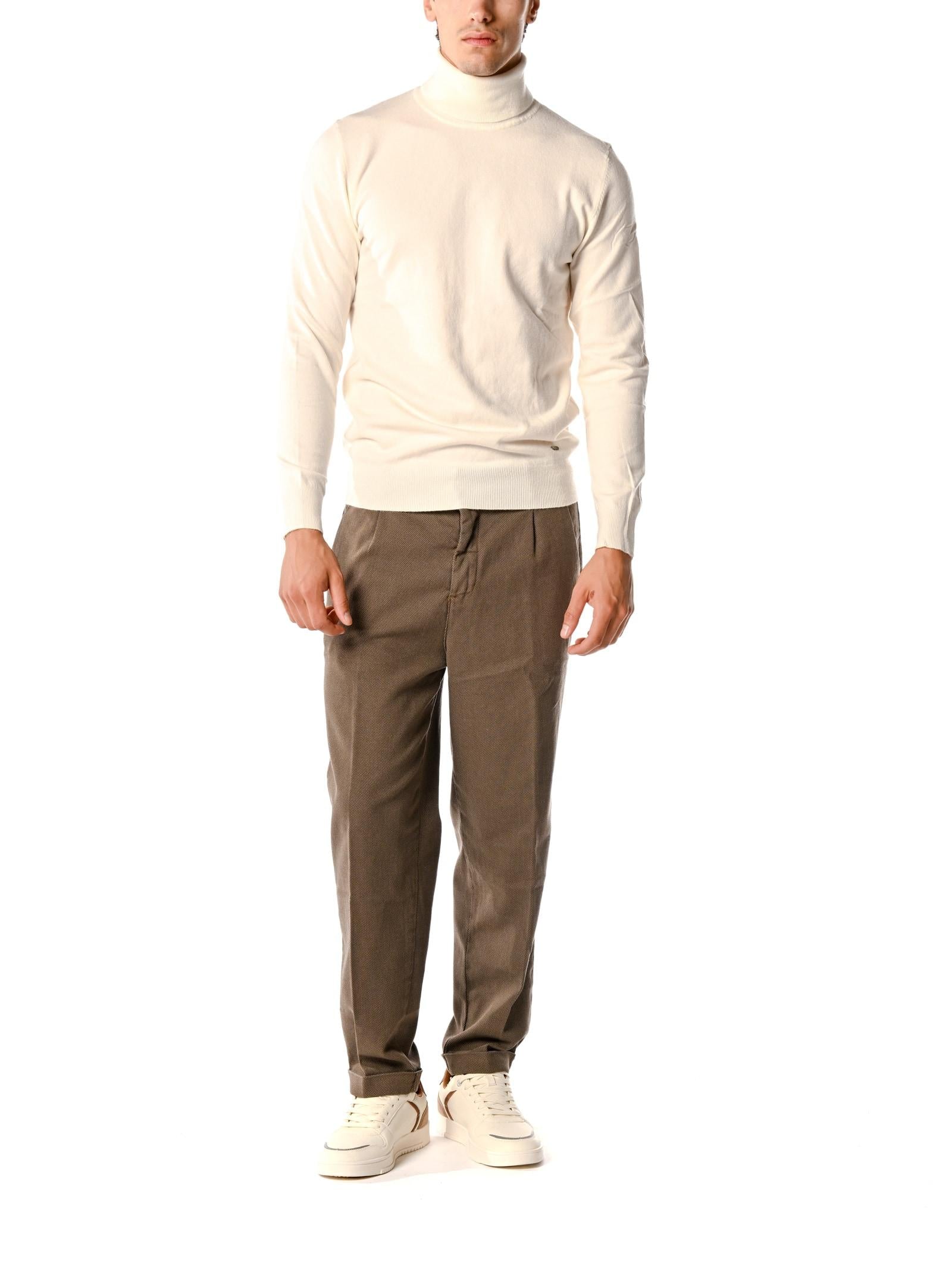 Chino Gianni Lupo Cognac Valentine operato GN21781 COGNAC GIANNI LUPO 