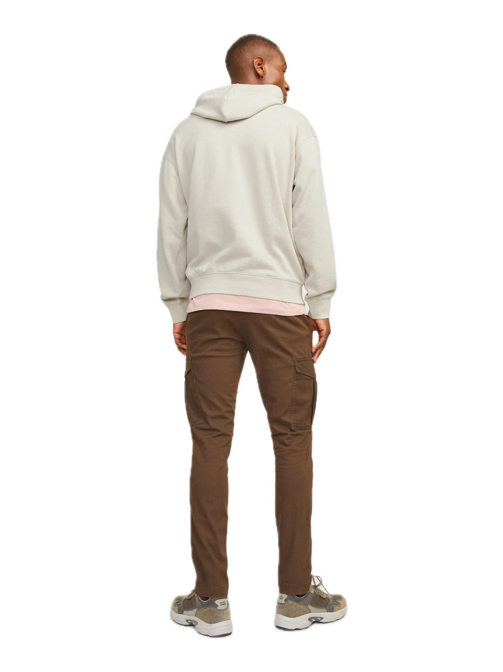 Felpa Jack & Jones Charge Beige con cappuccio 12257852 /Moonbeam JACK & JONES 