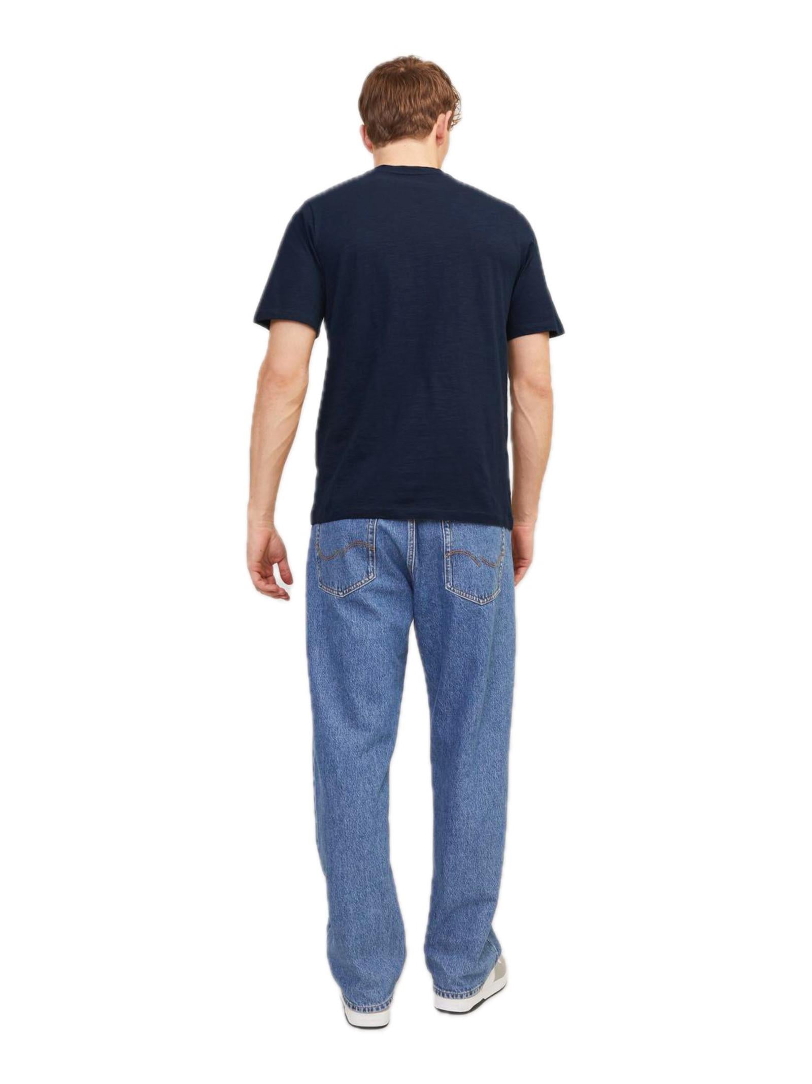 T-shirt Jack & Jones Blu Crayon stampa 12255042 /Navy Blazer JACK & JONES 