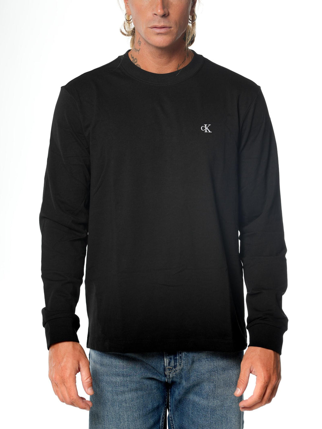 T-shirt Calvin Klein Nero manica lunga LV04RD247G UB1 CALVIN KLEIN 