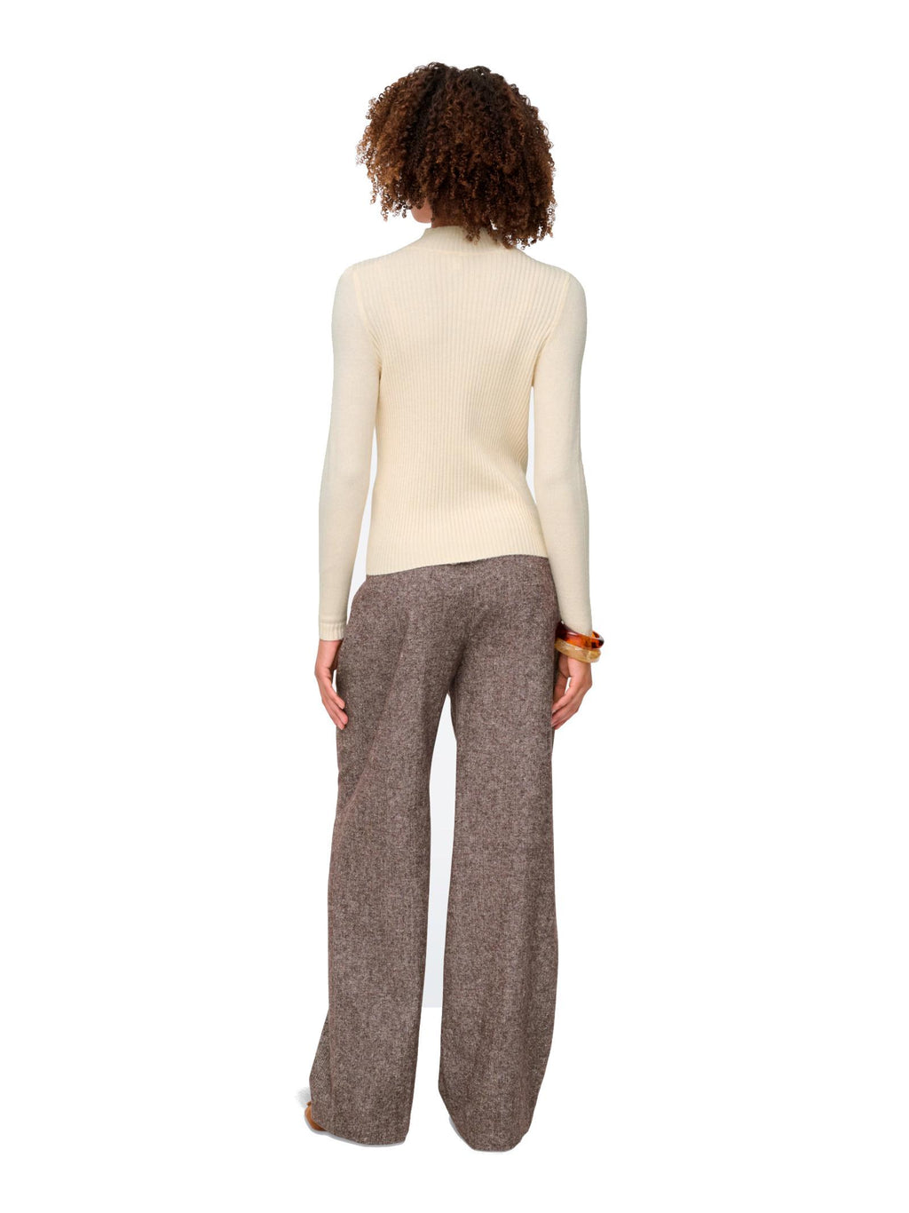 Maglia Only Kattie Panna collo alto 15353893 /Whitecap Gray ONLY 