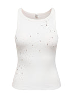 Top Only Filiz Bianco strass 15368917 /Cloud Dancer ONLY 