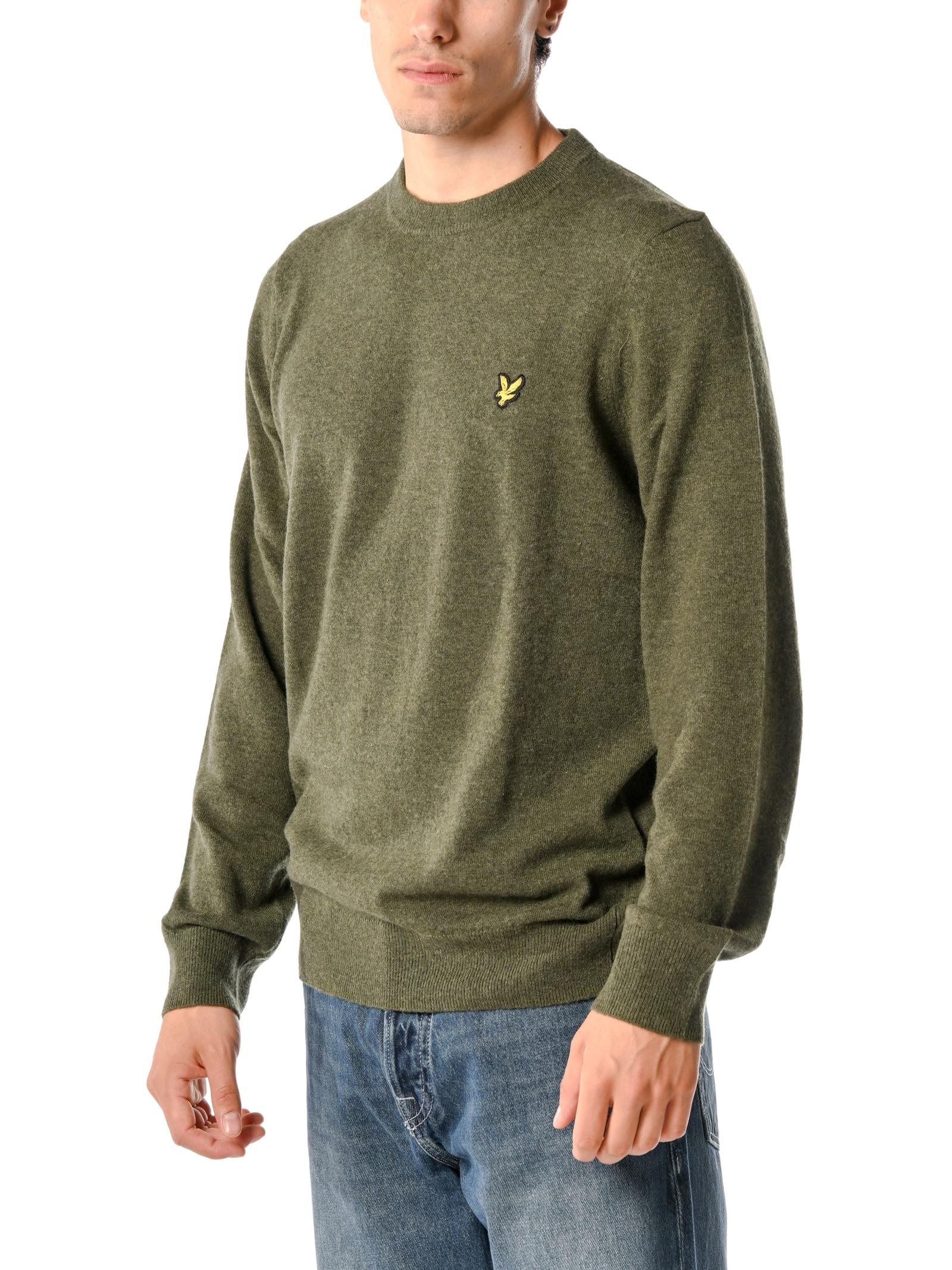 Maglia Lyle & Scott Verde misto lana KN2114VC DEEP DEPTHS MARL LYLE & SCOTT 
