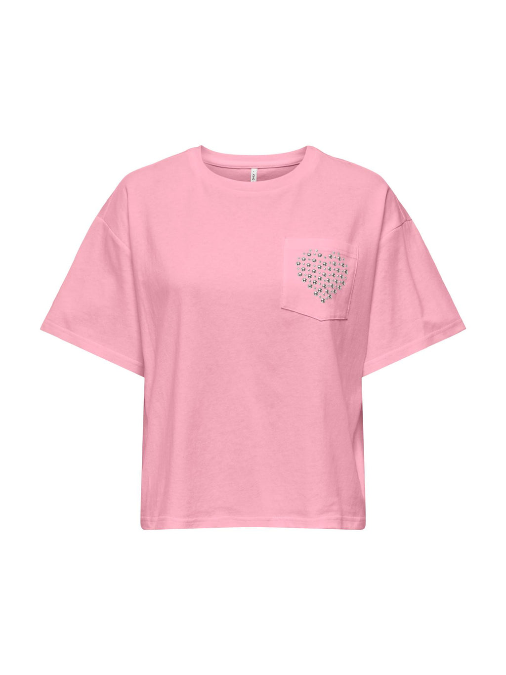 T-shirt Only Rosa Terza Cropped 15343834 /Romance Rose ONLY 