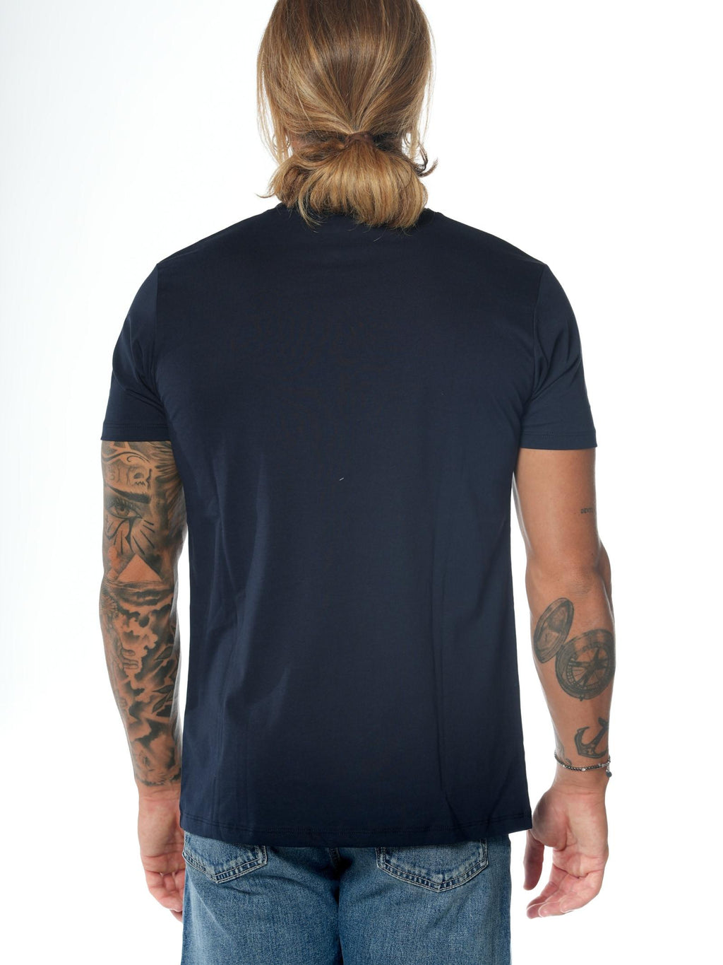 T-shirt Superculture Blu logo frontale A1367 BLU SUPERCULTURE 