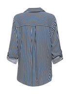 Camicia JDY Blu bianco Laurel maniche 3/4 15329311 /Sky Captain JDY 