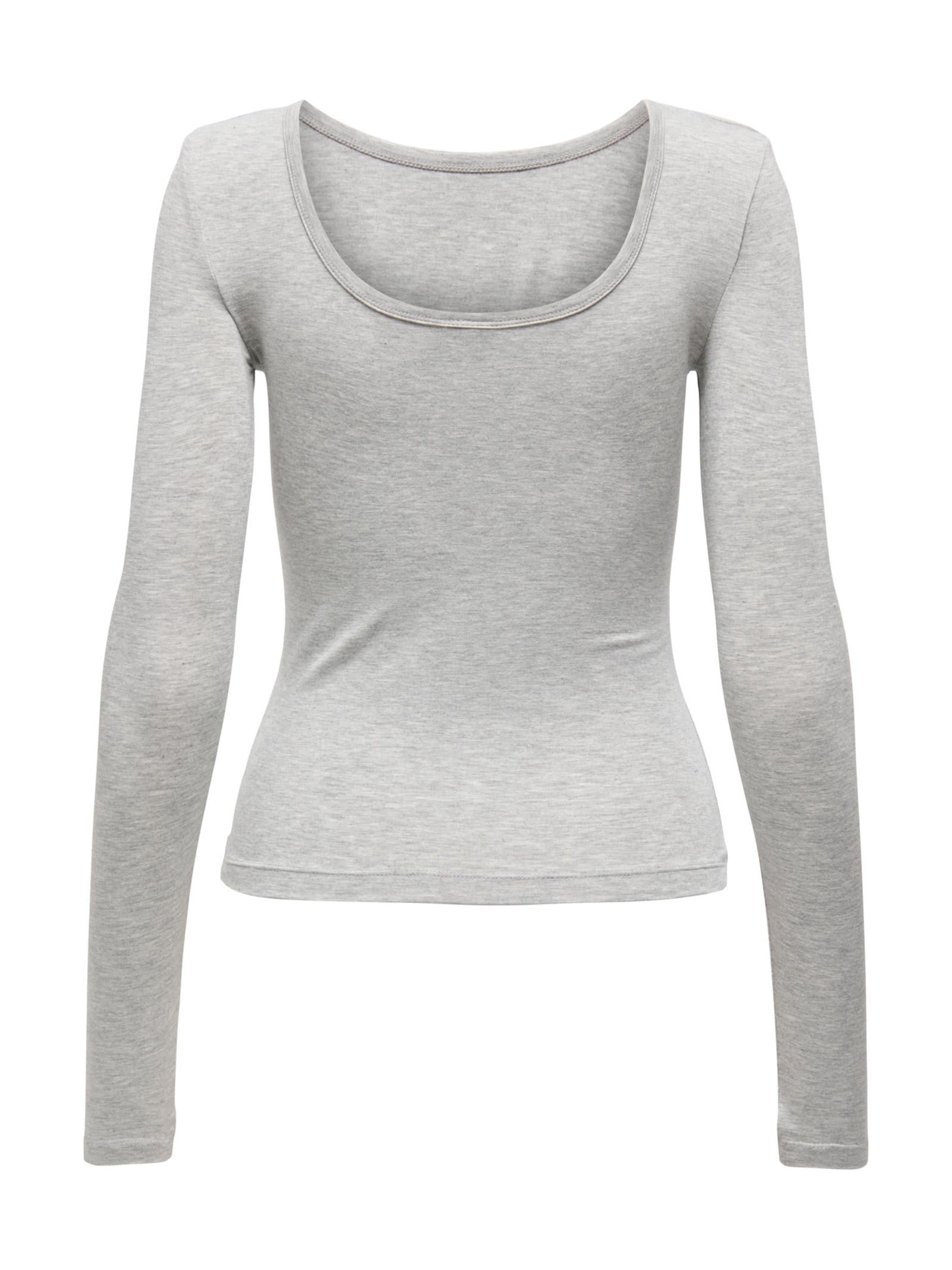 T-shirt JDY Mila Grigio basic 15364517 /Light Grey Melange JDY 