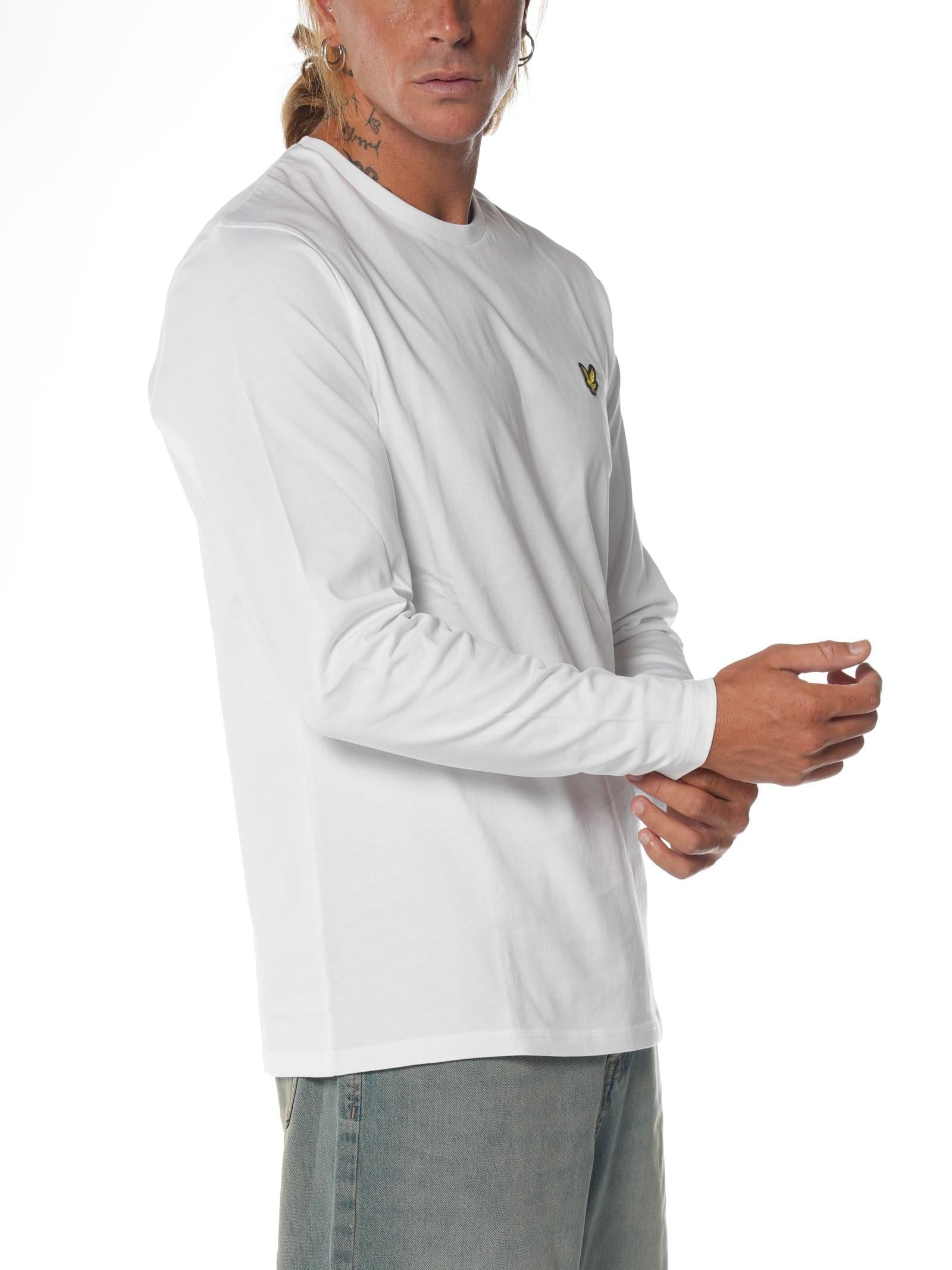 T-shirt Lyle & Scott Bianco Logo manica lunga TS512VOG WHITE LYLE & SCOTT 