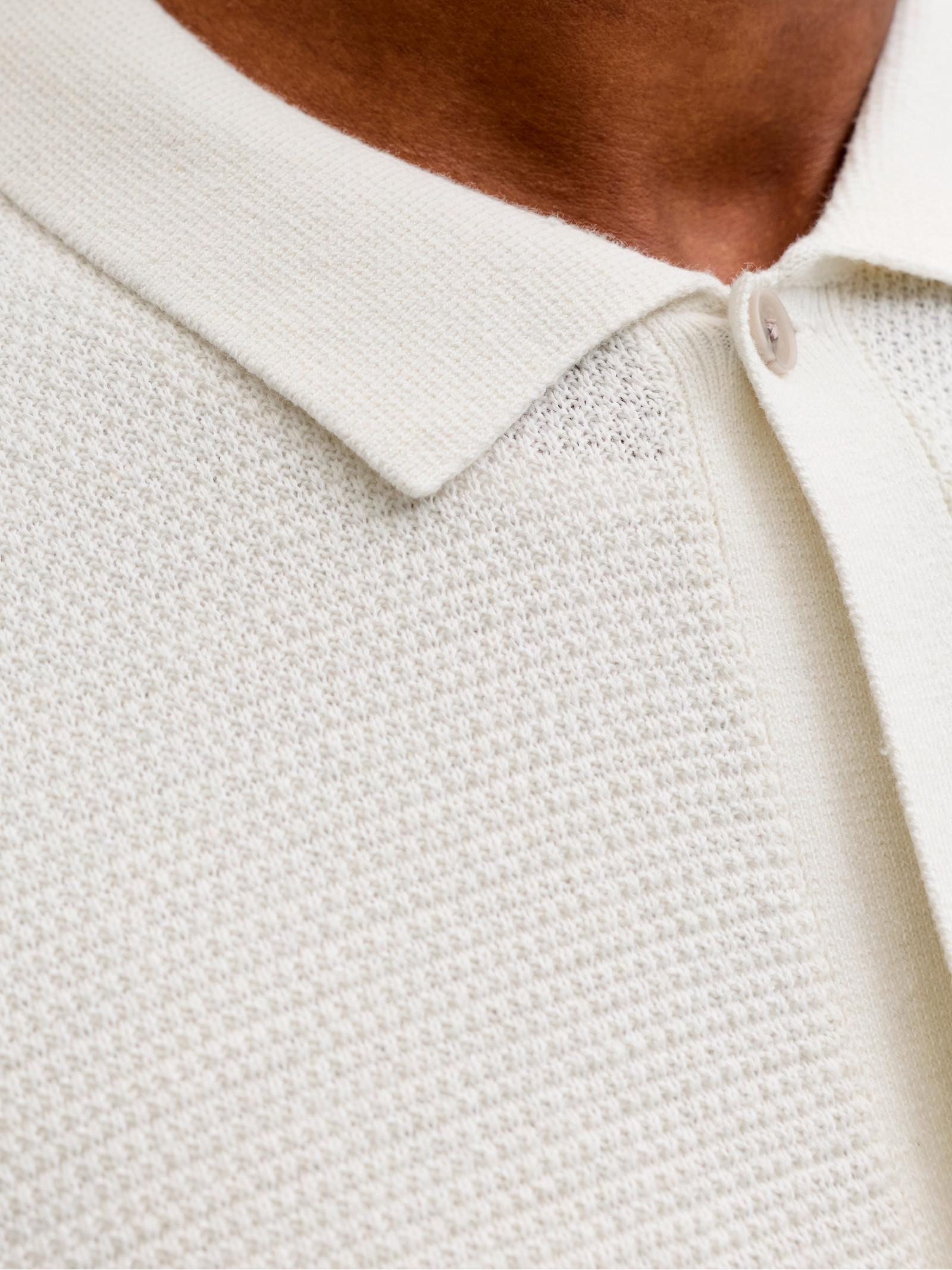 Camicia Jack & Jones George Bianco in maglia 12288253 /Cloud Dancer JACK & JONES 