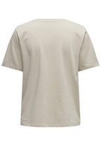 T-Shirt Only Beige manica corta