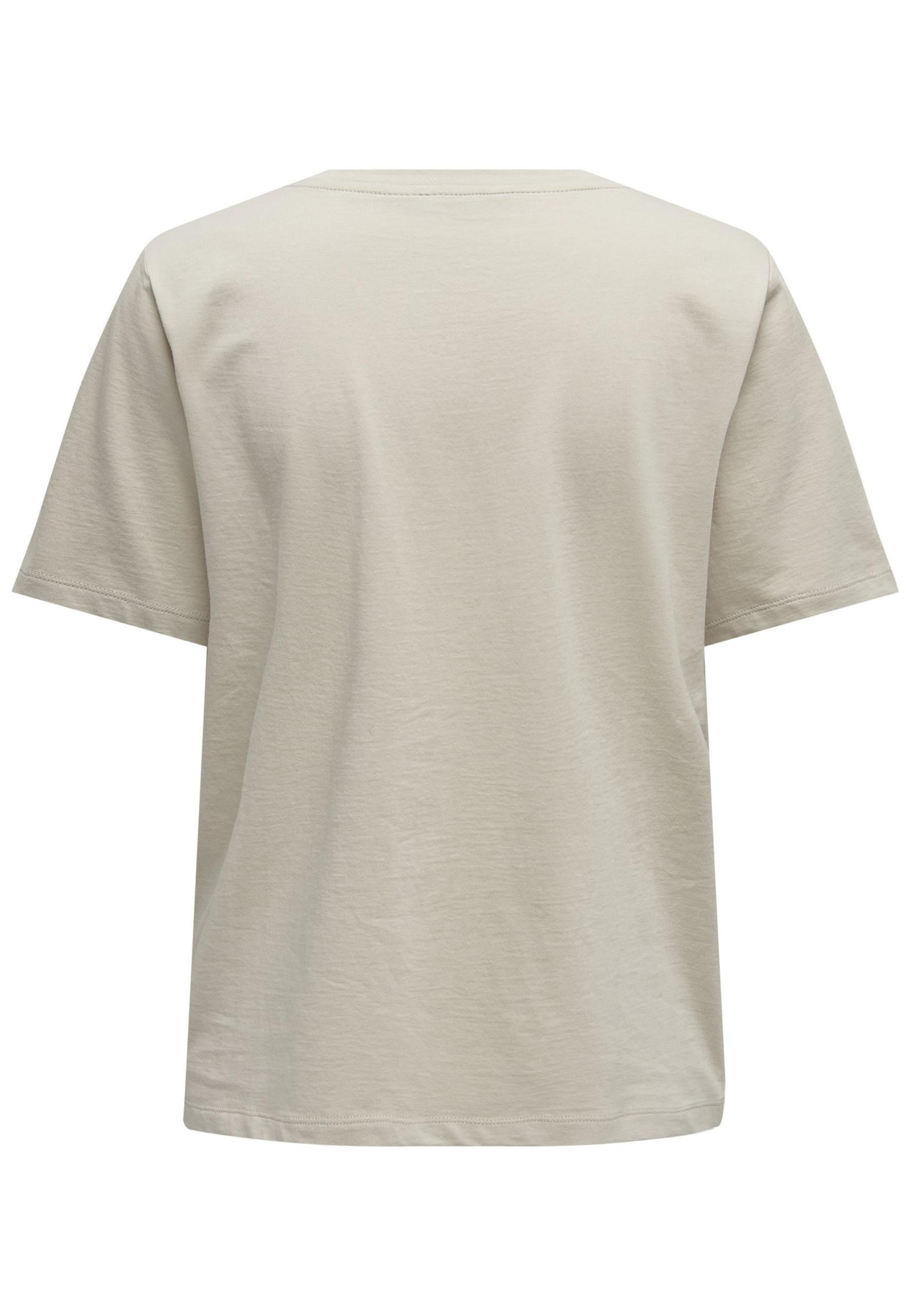 T-Shirt Only Beige manica corta