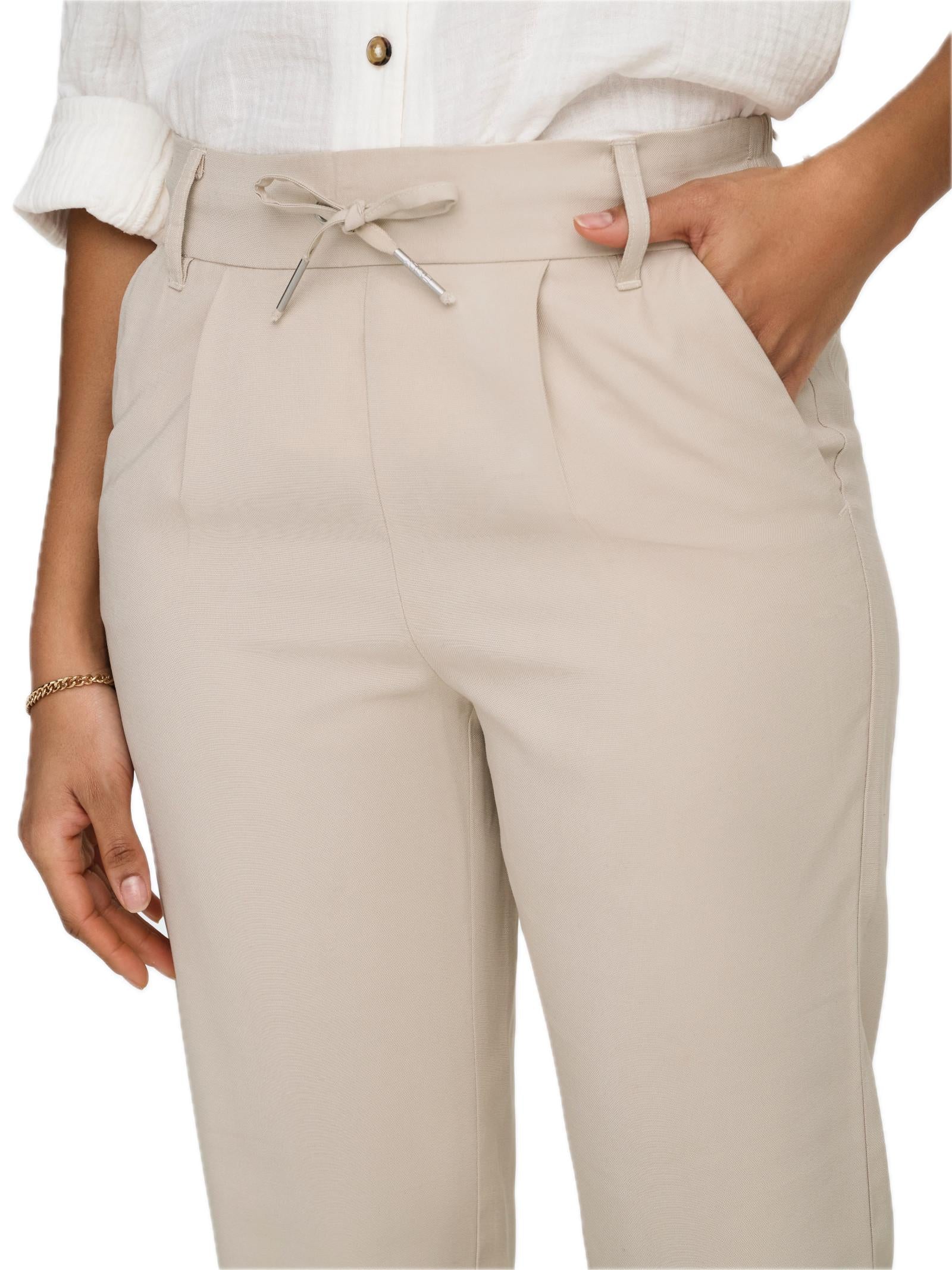Pantalone Only Beige Poptrash con coulisse 15342873 /Pumice Stone ONLY 