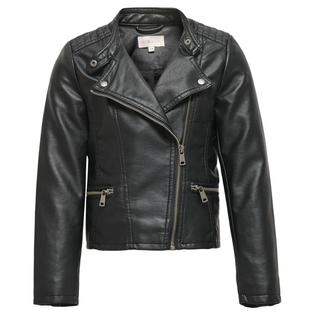 Giubbotto Only Nero in ecopelle 15198182 /Black KIDS ONLY 