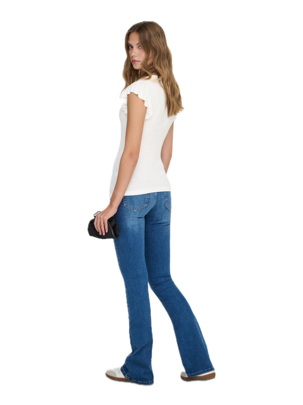 T-shirt Only Belia Bianco manica corta 15227187 /Cloud Dancer ONLY 