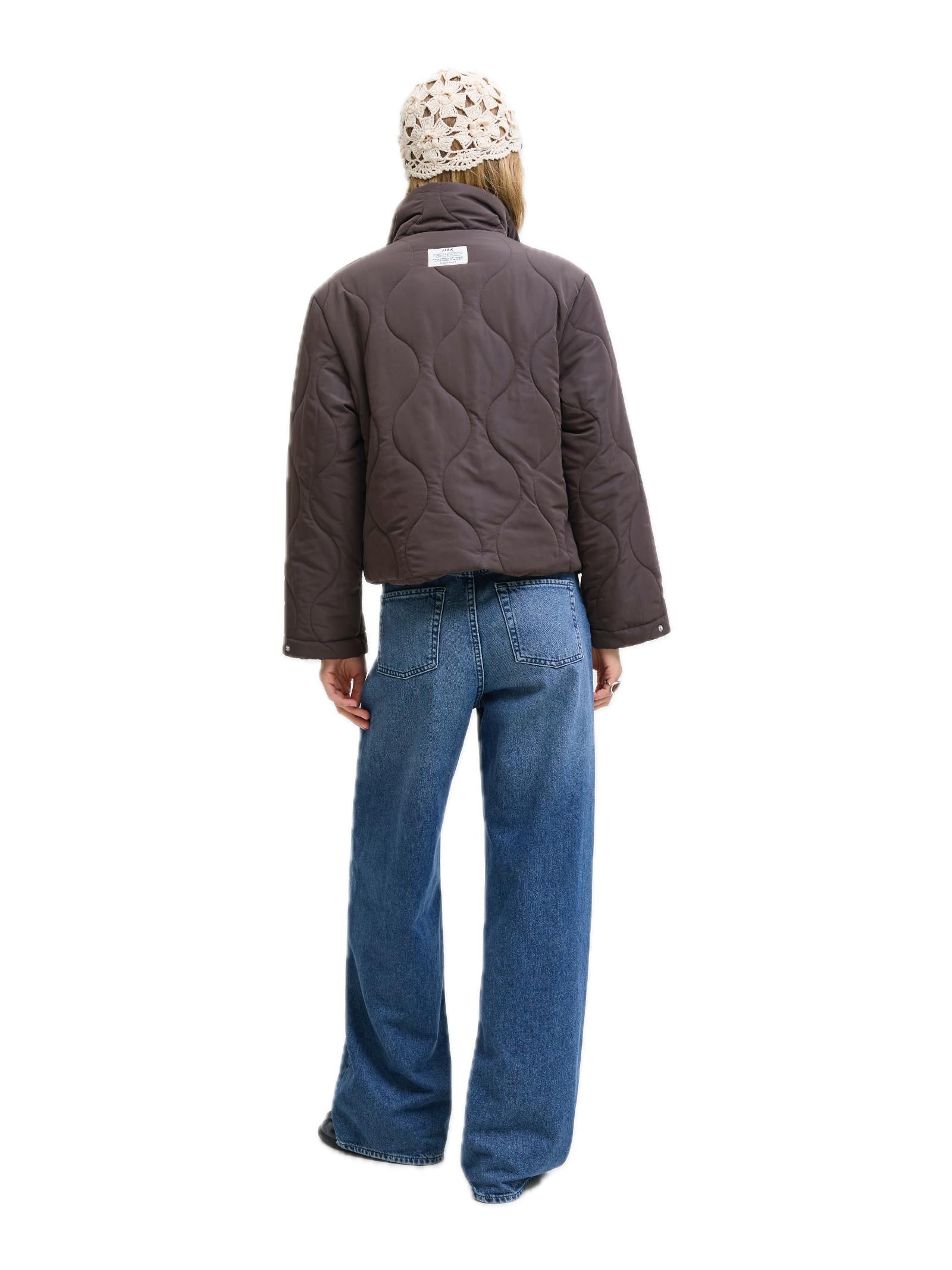 Giubbotto JJXX Serena Marrone collo alto 12278850 /bracken JJXX 