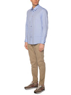 Camicia Seinse Celeste microfantasia CE1090 CELESTE SEINSE 