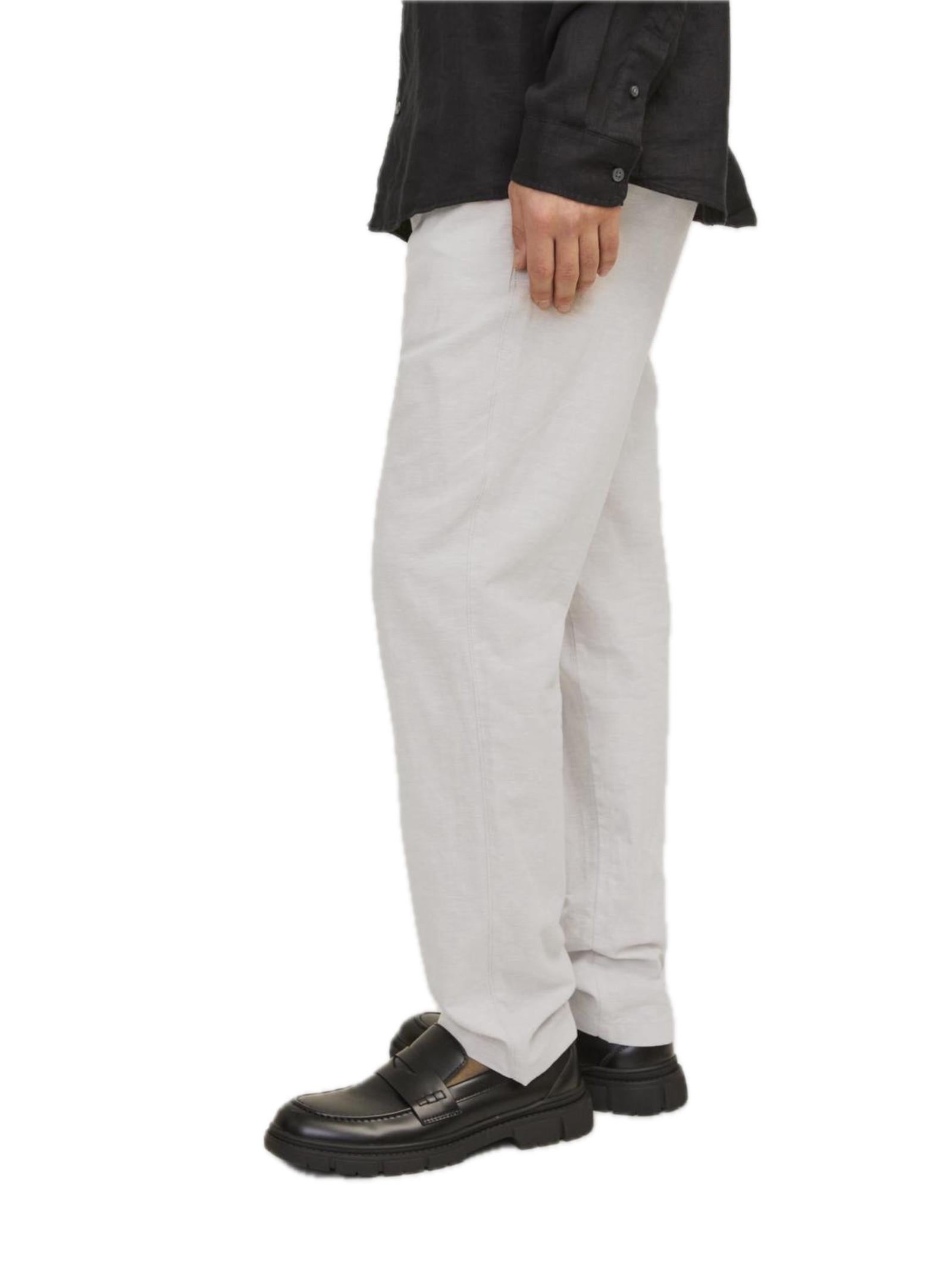 Chino Jack & Jones Bleige Summer in Lino 12248604 /Crockery JACK & JONES 