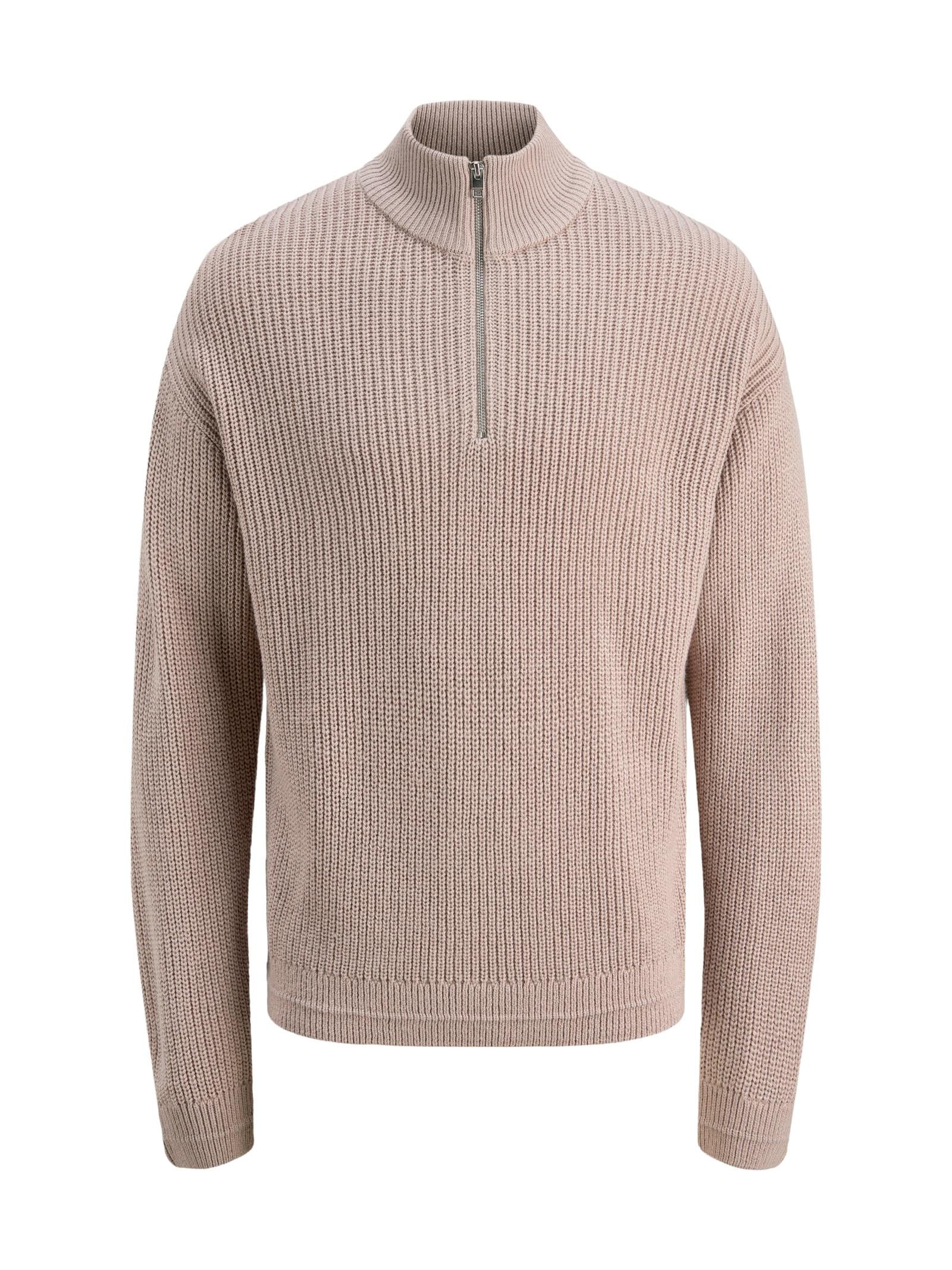 Maglia Jack & Jones Kaito Beige mezza zip 12278959 /Atmosphere JACK & JONES 