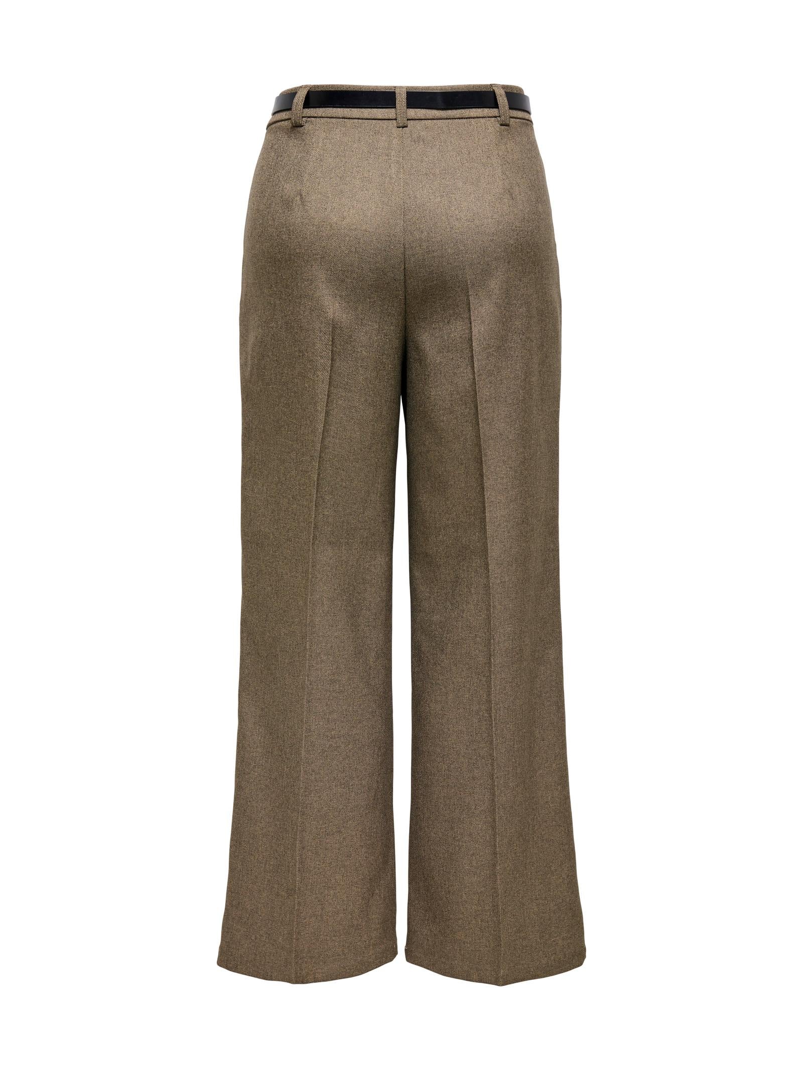 Pantalone Jacqueline De Yong Hayes Marrone gamba larga 15356645 /Teak JDY 